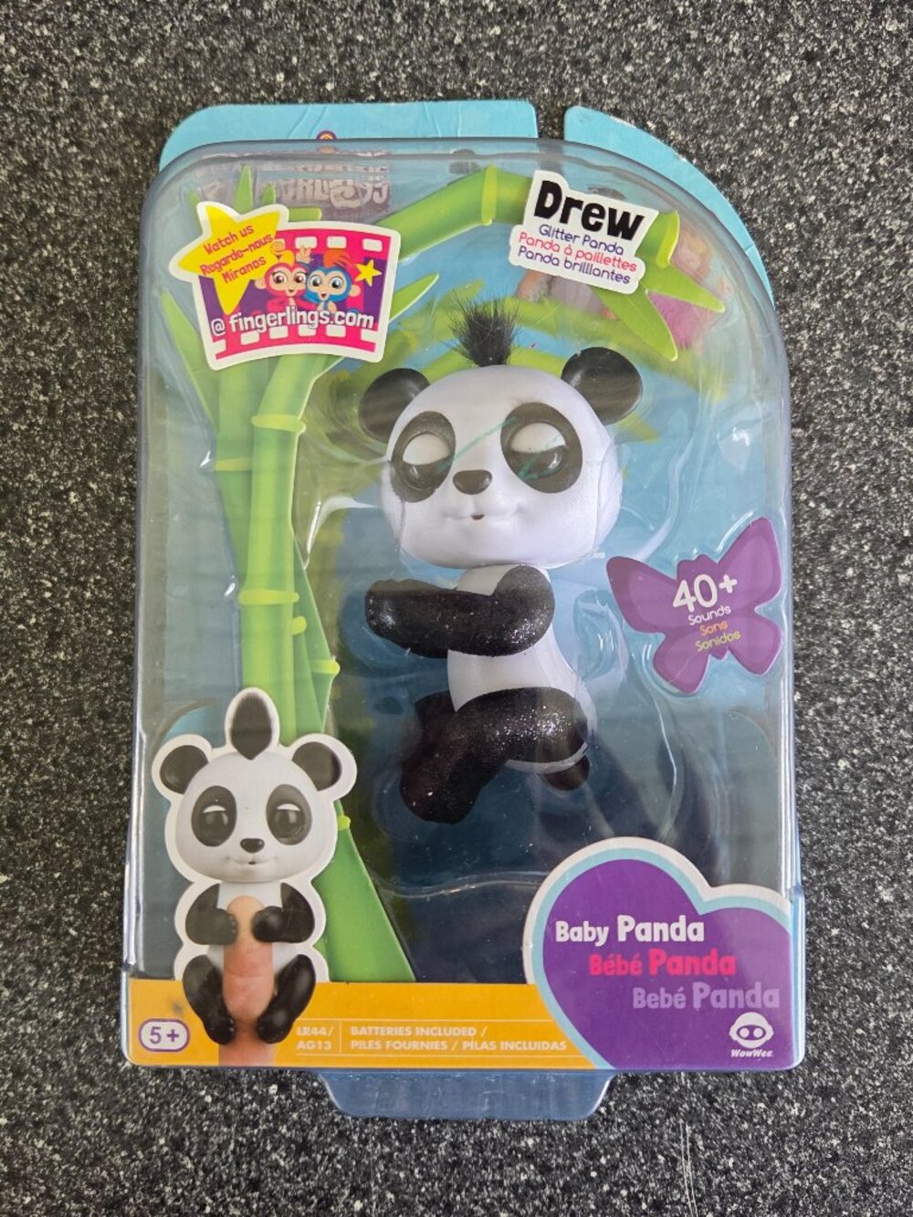 Fingerlings Baby Glitter Panda DREW Interactive Electronic New In Package